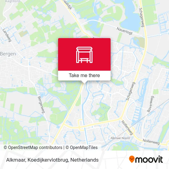 Alkmaar, Koedijkervlotbrug map