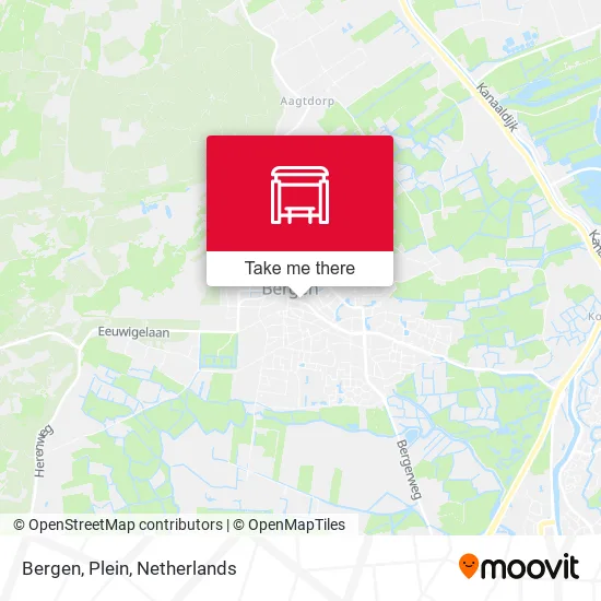 Bergen, Plein map