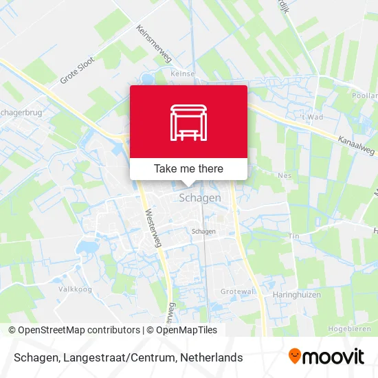 Schagen, Langestraat/Centrum map