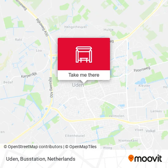 Uden, Busstation map