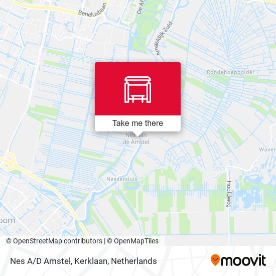 Nes A/D Amstel, Kerklaan map