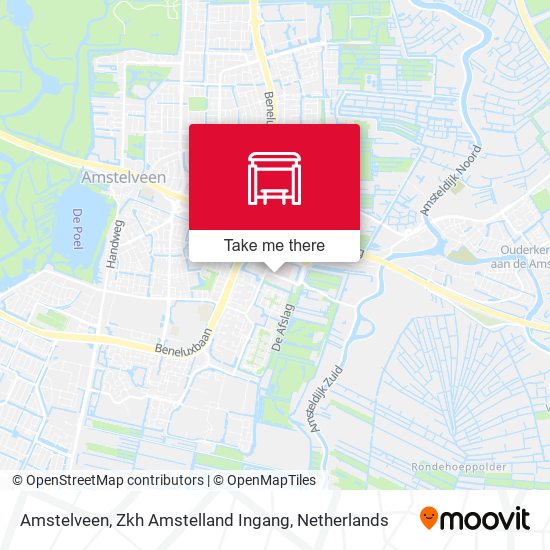 Amstelveen, Zkh Amstelland Ingang map