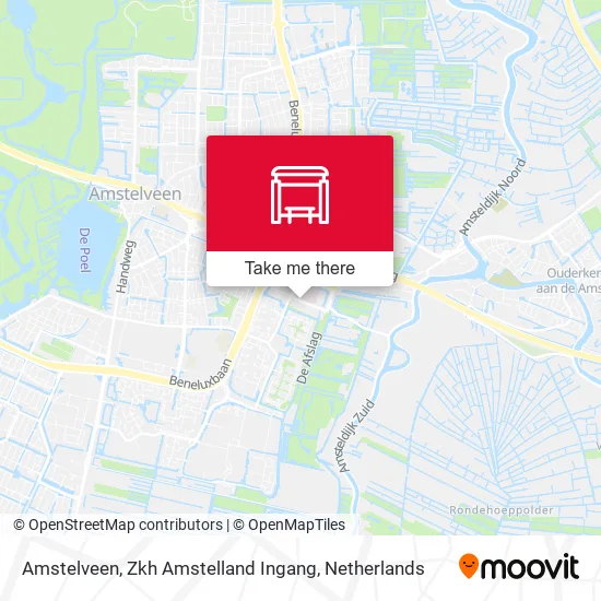 Amstelveen, Zkh Amstelland Ingang map