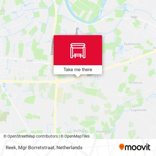 Reek, Mgr Borretstraat map