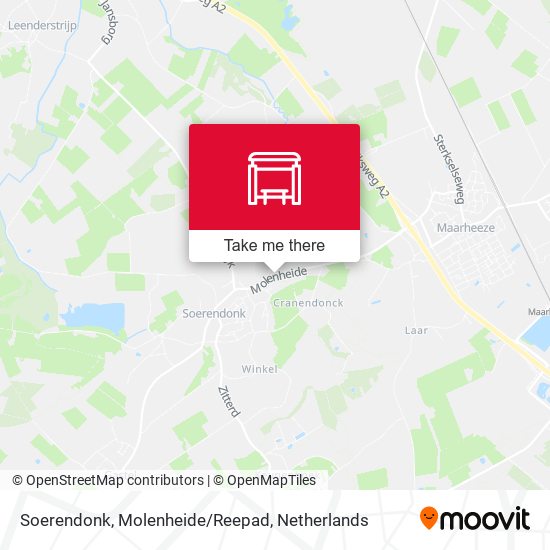 Soerendonk, Molenheide/Reepad map