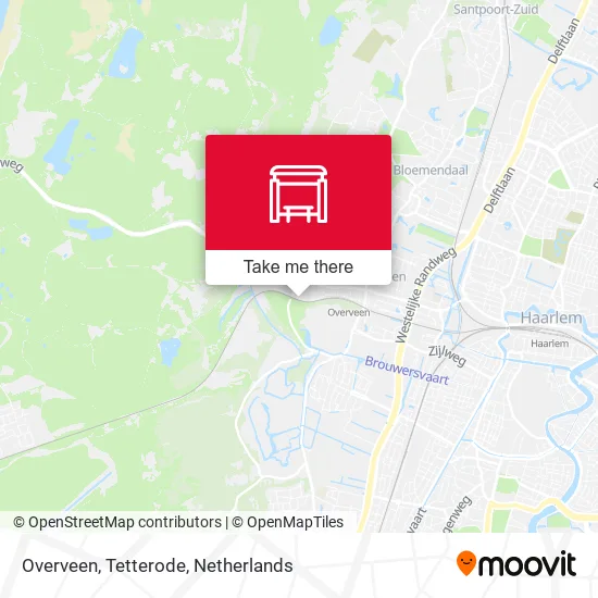 Overveen, Tetterode map