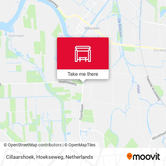 Cillaarshoek, Hoekseweg map