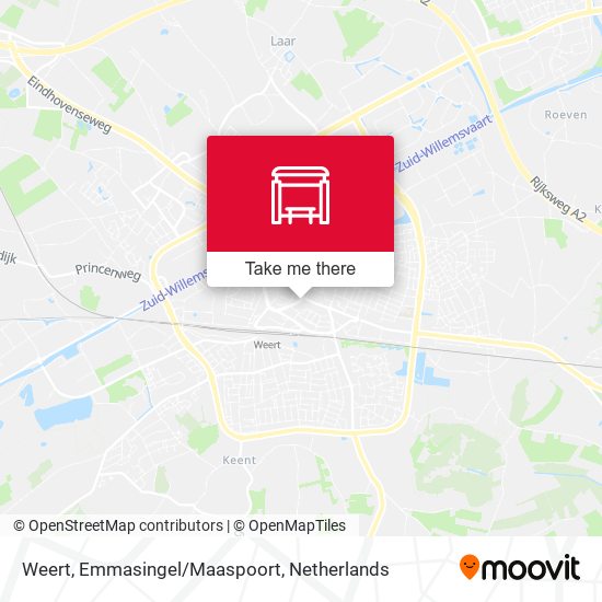 Weert, Emmasingel/Maaspoort map