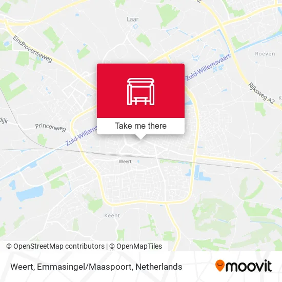 Weert, Emmasingel/Maaspoort map
