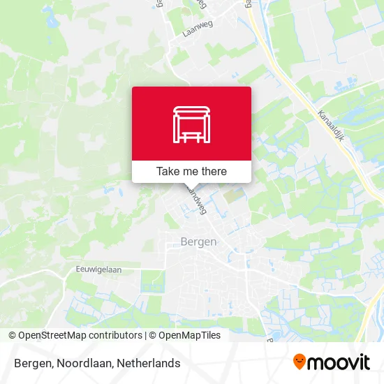 Bergen, Noordlaan map