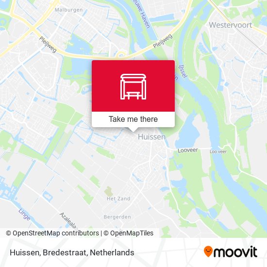 Huissen, Bredestraat map
