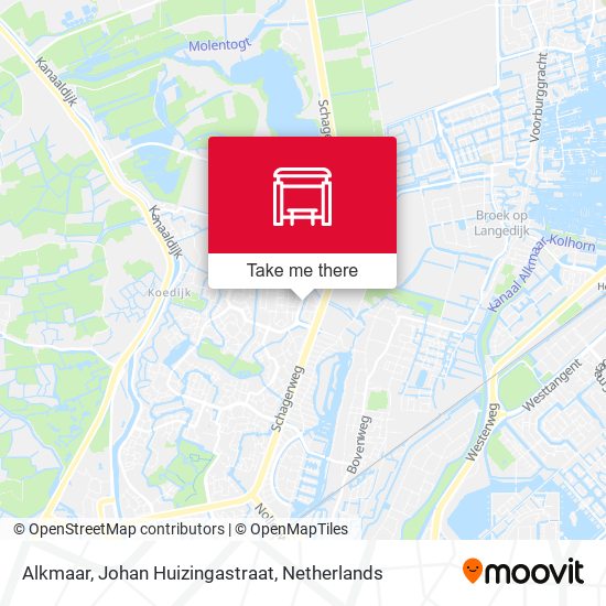 Alkmaar, Johan Huizingastraat map