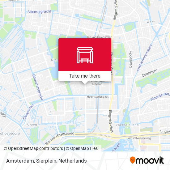 Amsterdam, Sierplein Karte