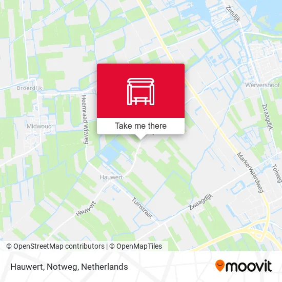 Hauwert, Notweg map