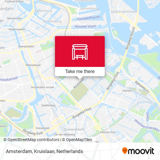 Amsterdam, Kruislaan map