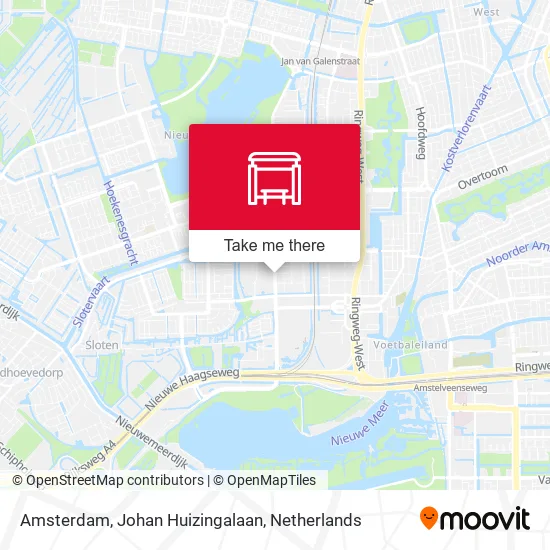 Amsterdam, Johan Huizingalaan map