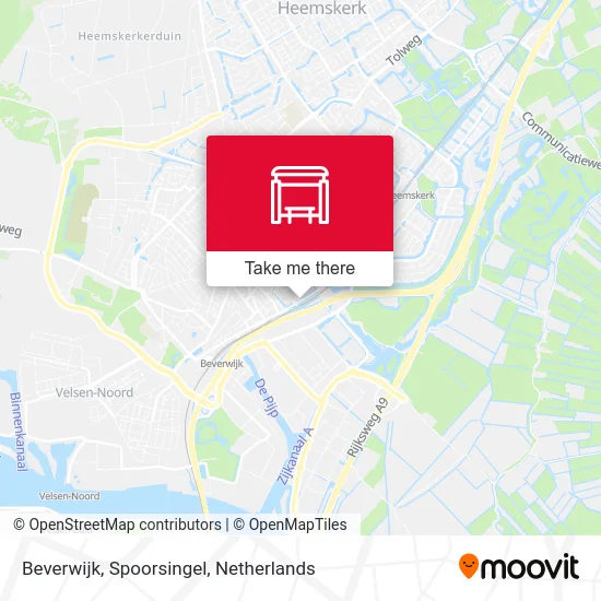 Beverwijk, Spoorsingel map