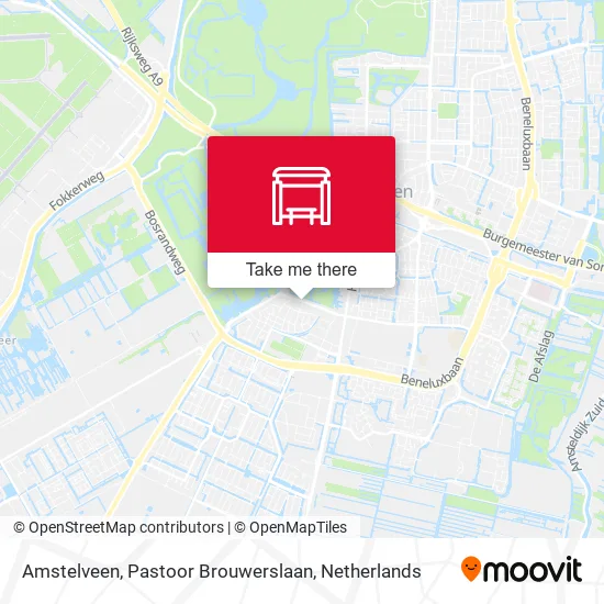 Amstelveen, Pastoor Brouwerslaan map