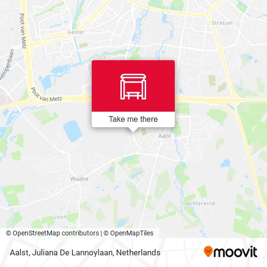 Aalst, Juliana De Lannoylaan Karte