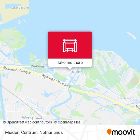Muiden, Centrum map