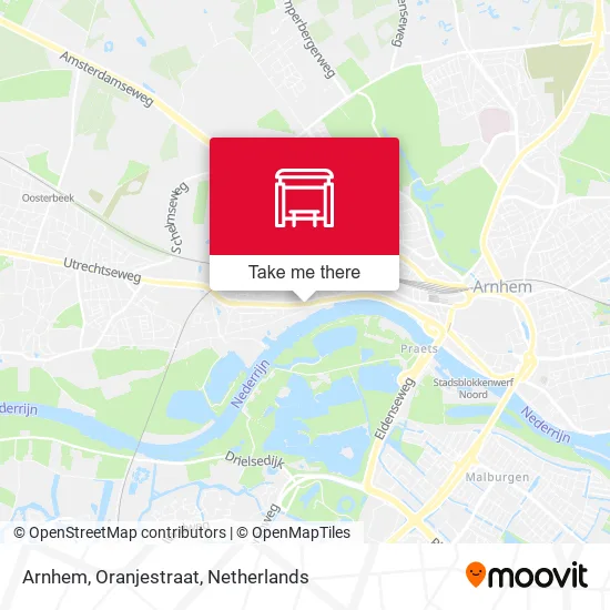 Arnhem, Oranjestraat map