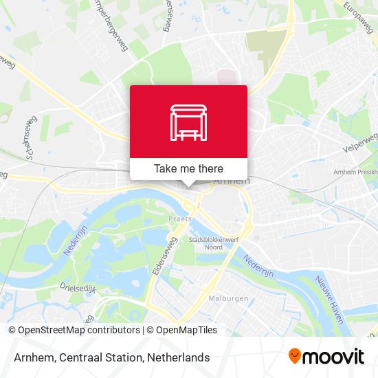 Arnhem, Centraal Station map