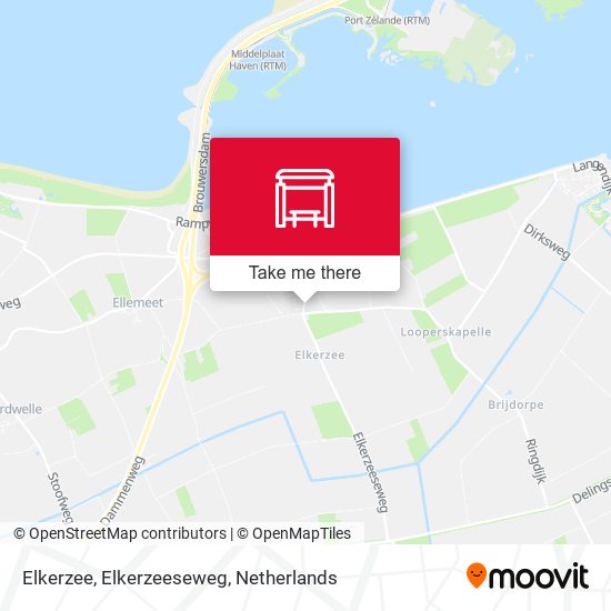 Elkerzee, Elkerzeeseweg map