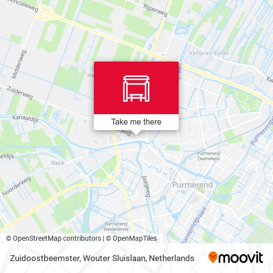 Zuidoostbeemster, Wouter Sluislaan Karte