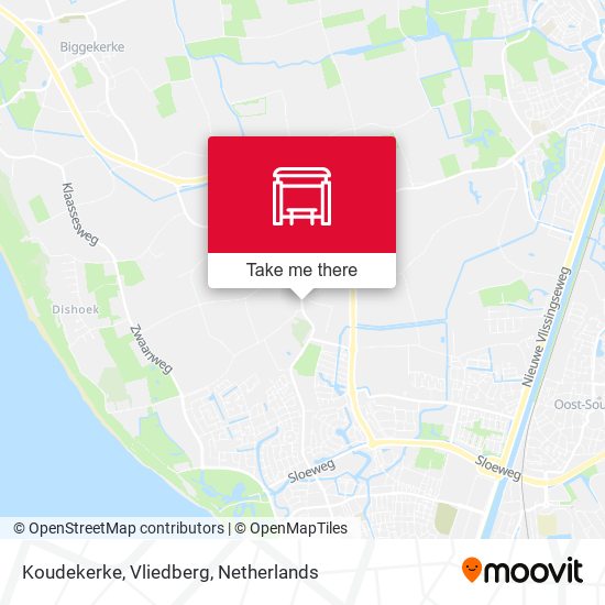 Koudekerke, Vliedberg map