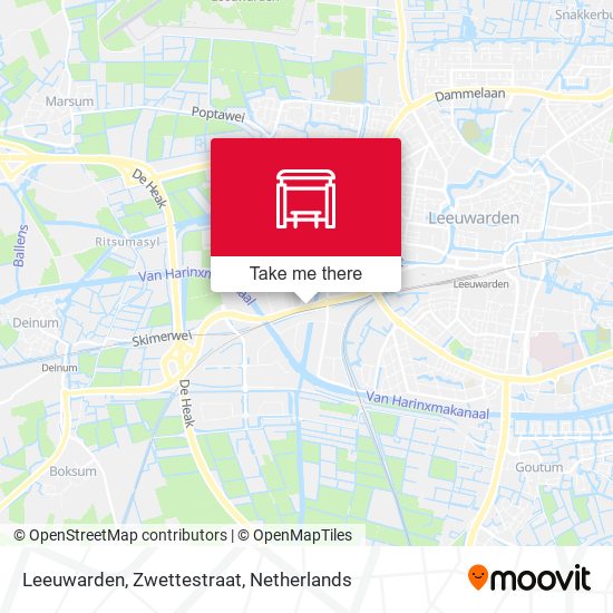 Leeuwarden, Zwettestraat map