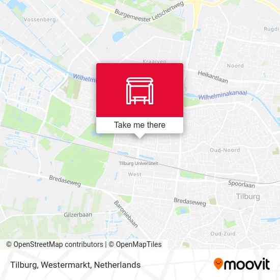 Tilburg, Westermarkt map