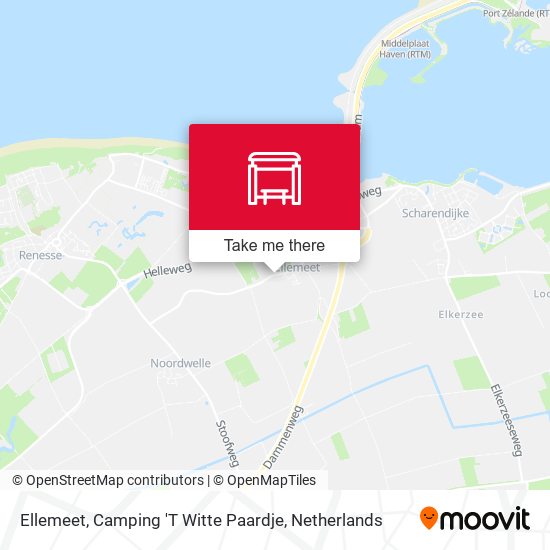 Ellemeet, Camping 'T Witte Paardje map