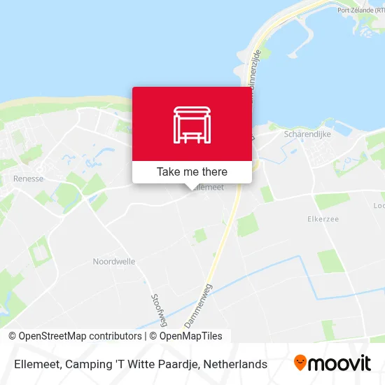 Ellemeet, Camping 'T Witte Paardje map