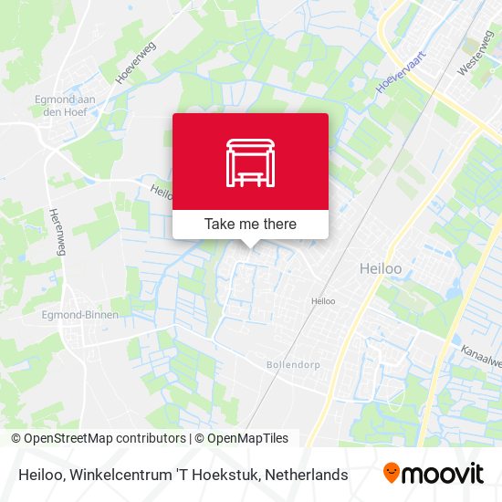 Heiloo, Winkelcentrum 'T Hoekstuk map