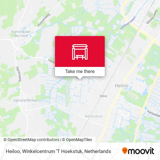 Heiloo, Winkelcentrum 'T Hoekstuk map