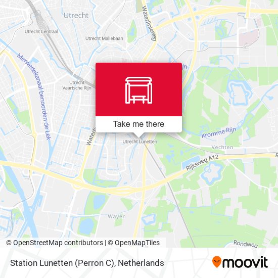 Station Lunetten (Perron C) map