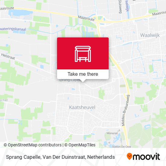 Sprang Capelle, Van Der Duinstraat map