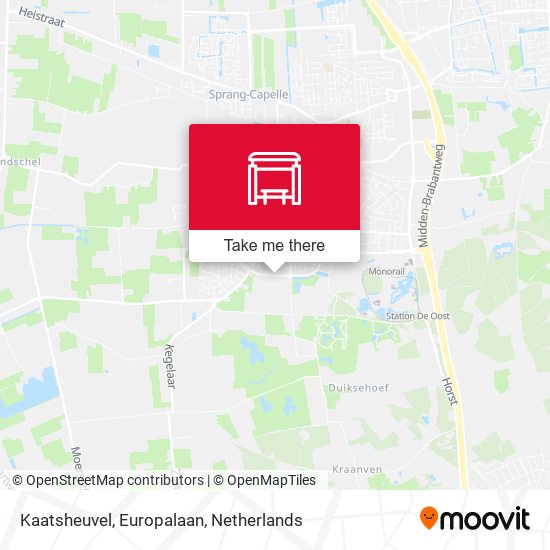Kaatsheuvel, Europalaan map