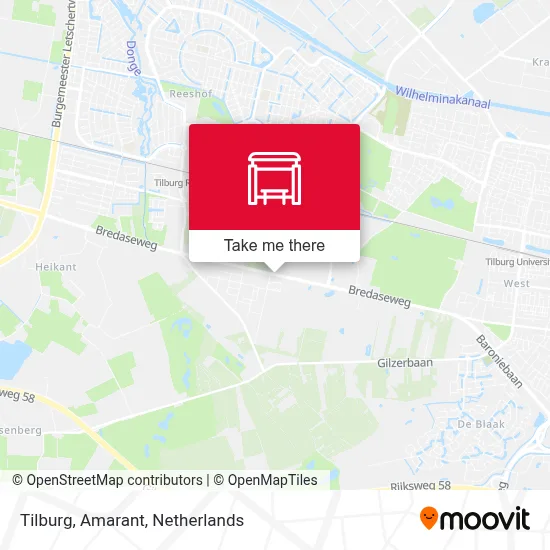 Tilburg, Amarant map