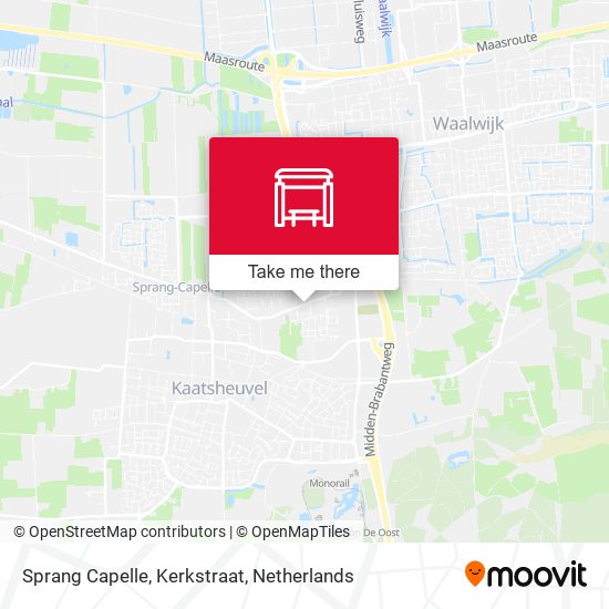 Sprang Capelle, Kerkstraat map