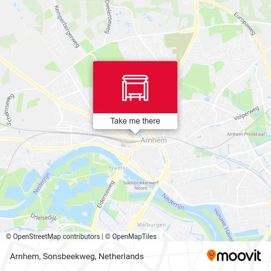 Arnhem, Sonsbeekweg map