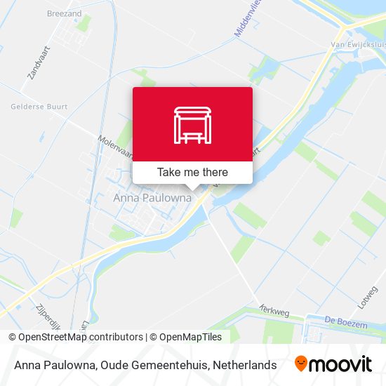 Anna Paulowna, Oude Gemeentehuis map