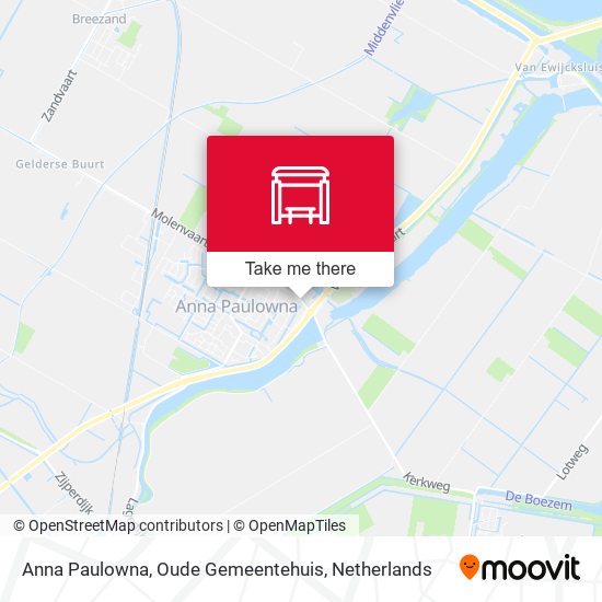 Anna Paulowna, Oude Gemeentehuis map