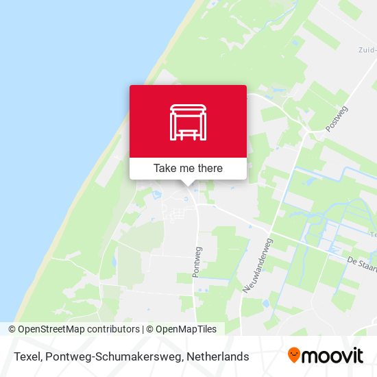 Texel, Pontweg-Schumakersweg map