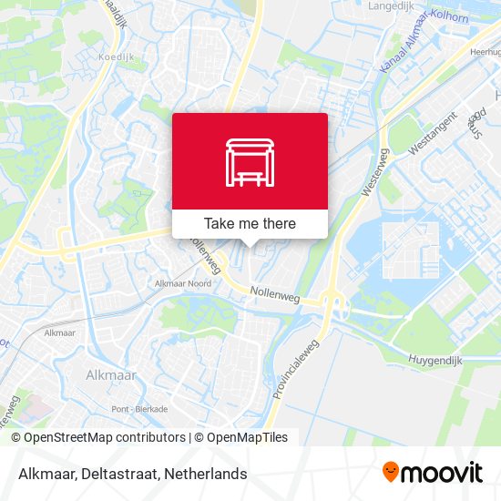 Alkmaar, Deltastraat Karte