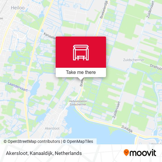 Akersloot, Kanaaldijk map