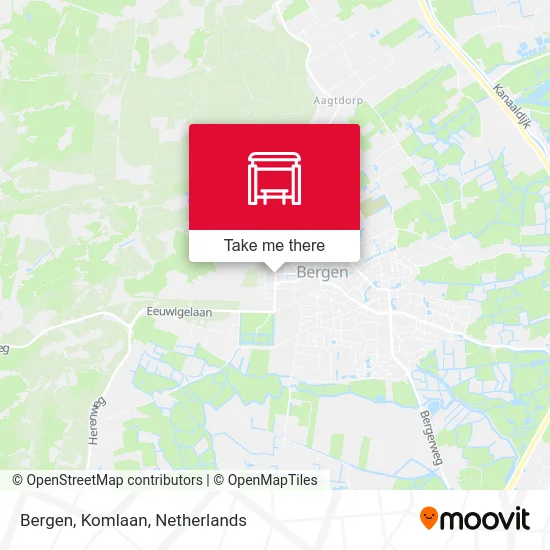 Bergen, Komlaan Karte