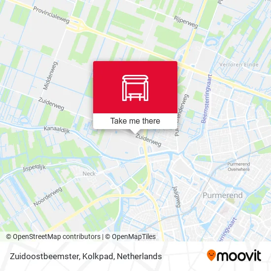 Zuidoostbeemster, Kolkpad map