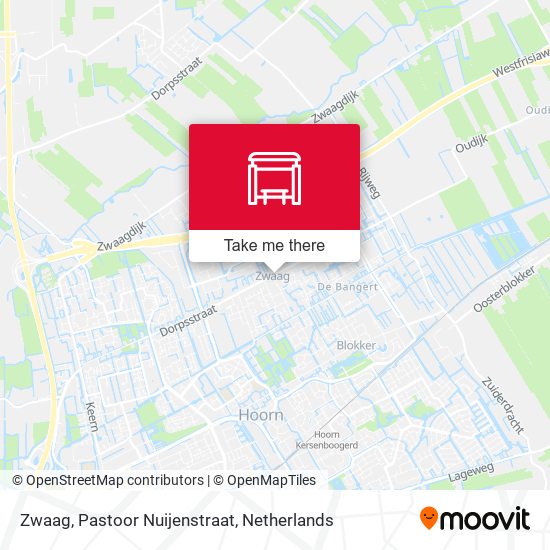 Zwaag, Pastoor Nuijenstraat Karte