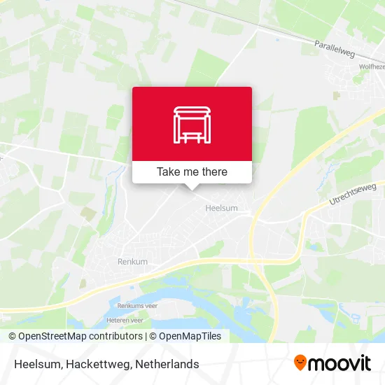 Heelsum, Hackettweg map